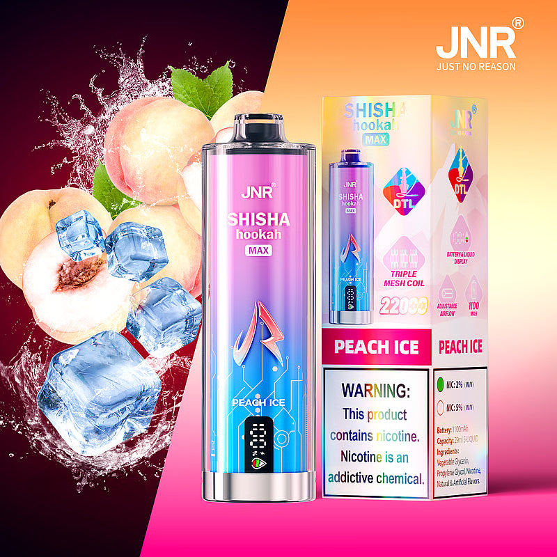 Kit jetable JNR Shisha Hookah Max 22000 Puffs DTL