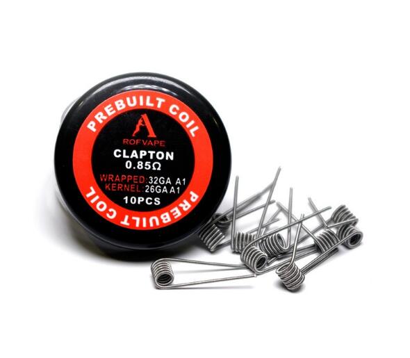 Coils Rofvape Clapton Prebuilt 0.85 Ohm 10PCS-PACK (26GA+32GA)
