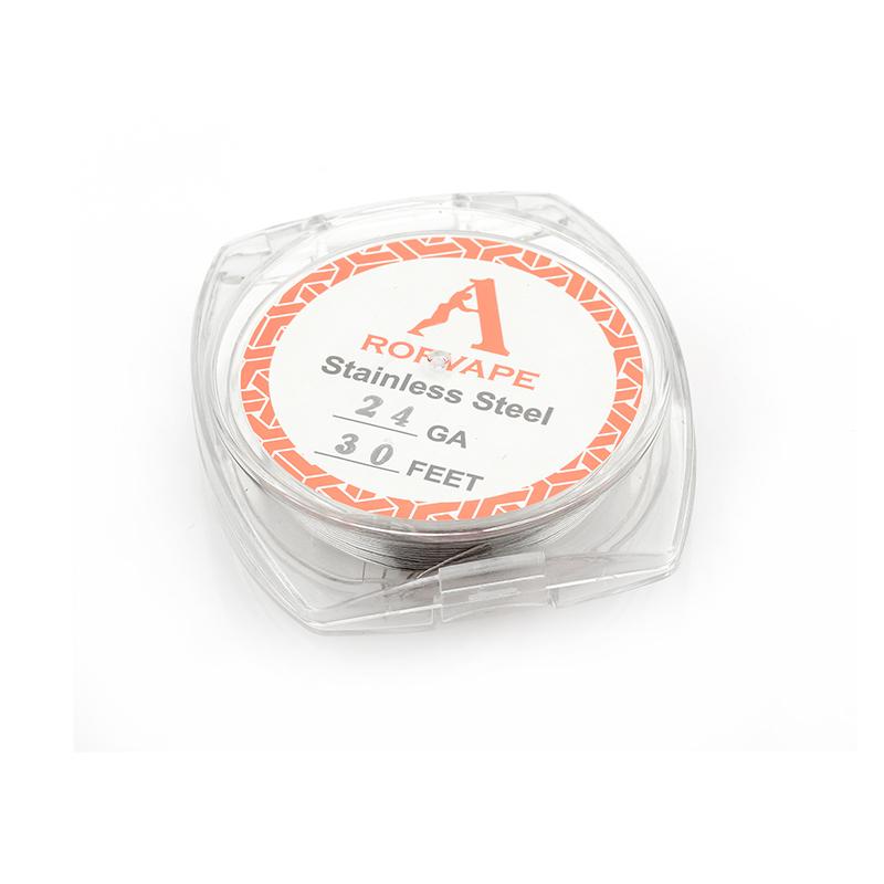 Fil en acier inoxydable SS316L -e Rofvape 24-26-28GA (30 Feet)