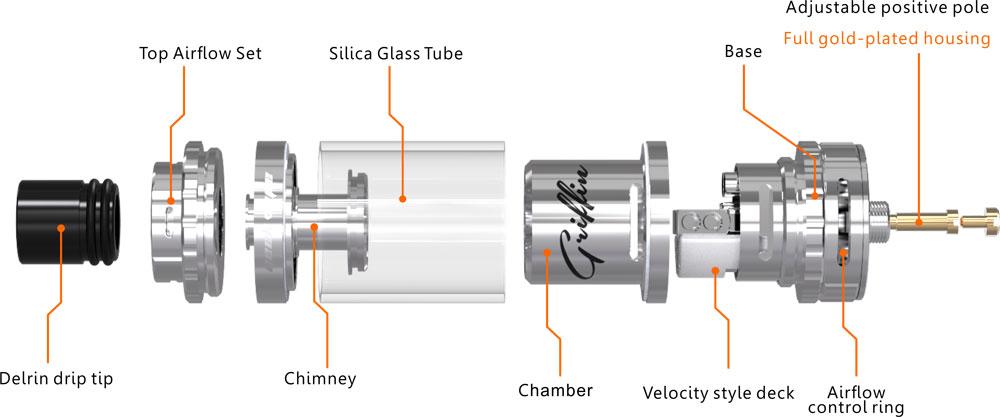 Atomiseur Griffin 25 Plus RTA 5.0ML - GeekVape