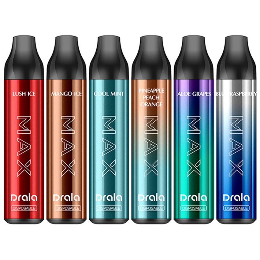 Drala Max 6000 PUFF Cigarette électronique jetable kit rechargeable 20mg 700mAh 13.5ml