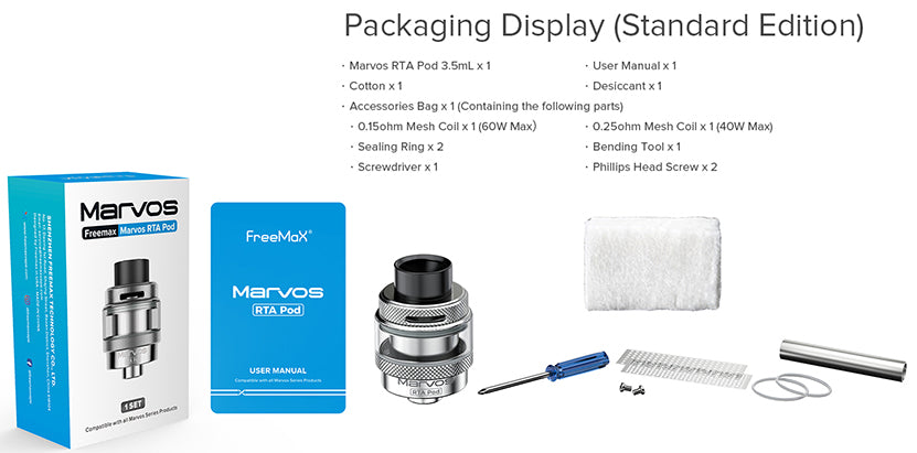 Freemax Marvos RTA Pod Atomiseur 3.5ml