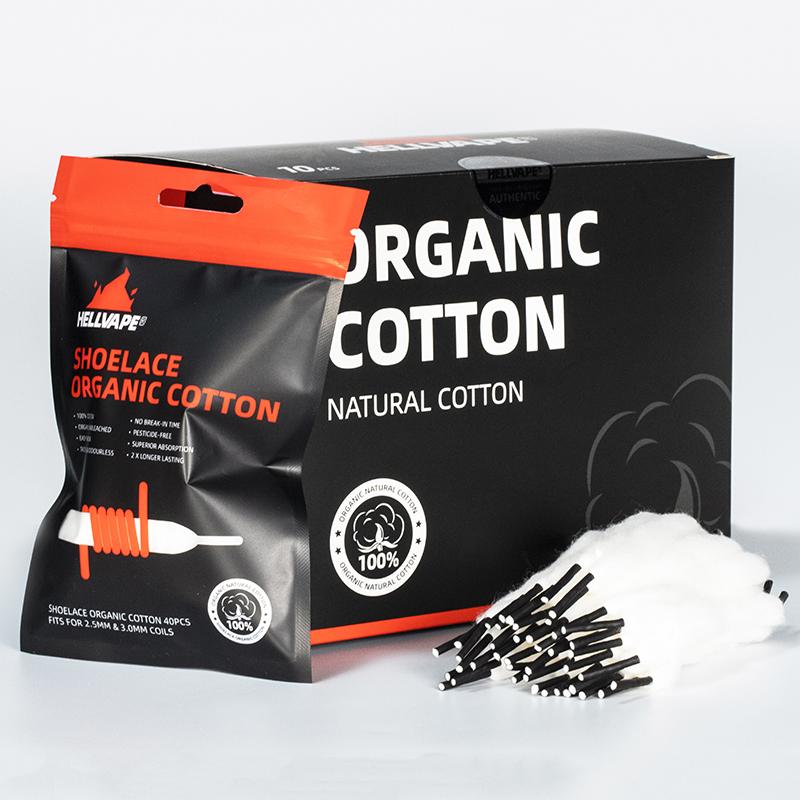 coton biologique Hellvape Shoelace 40pcs/paquet
