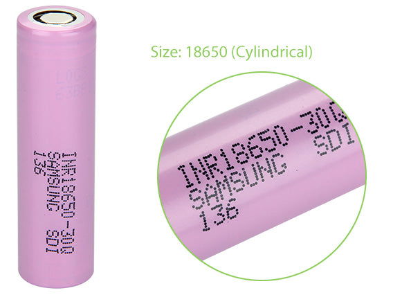 SAMSUNG INR18650-30Q Batterie Li-ion à forte consommation 15A 3000mAh