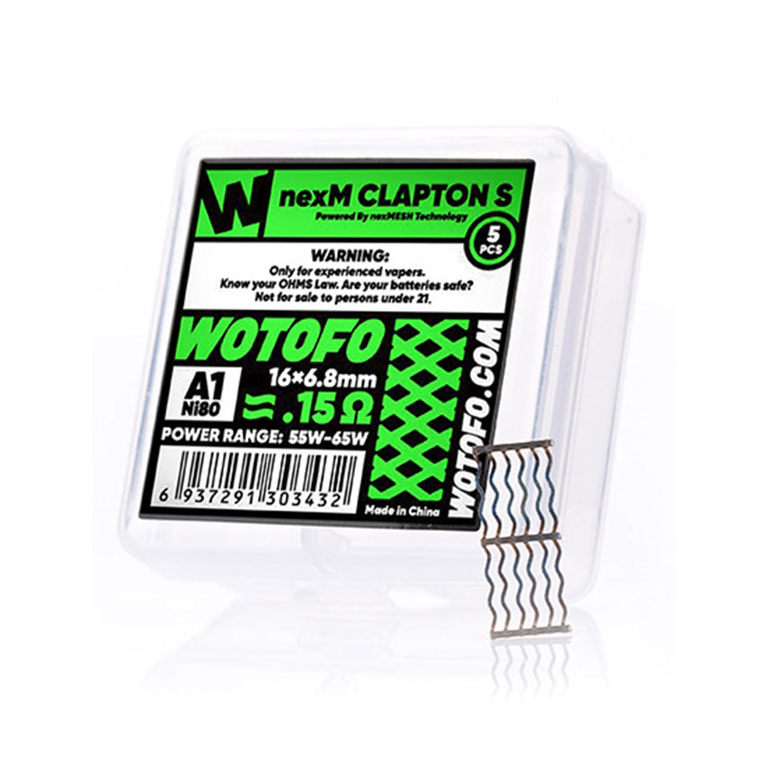 NexMESH Clapton S Ni80+A1 0,15ohm 5pcs - Wotofo