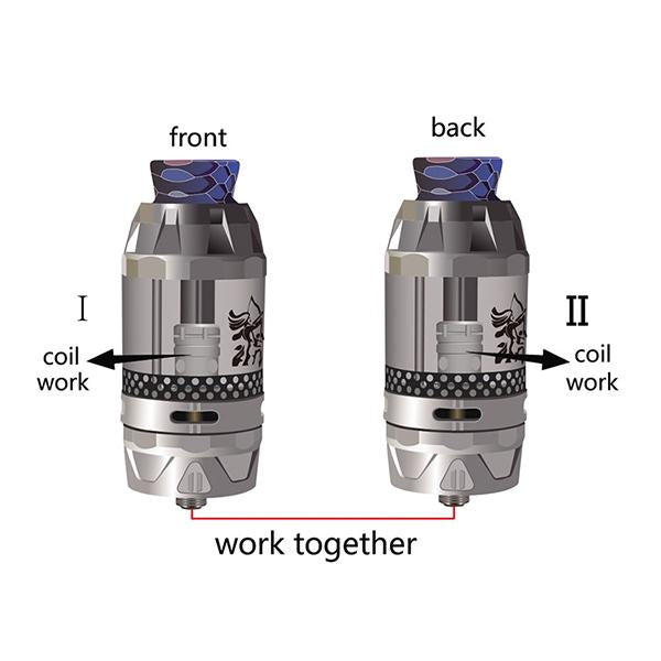 Atomiseur Tank Qtank Dual Flavor Subohm -HENGLING (5ML)