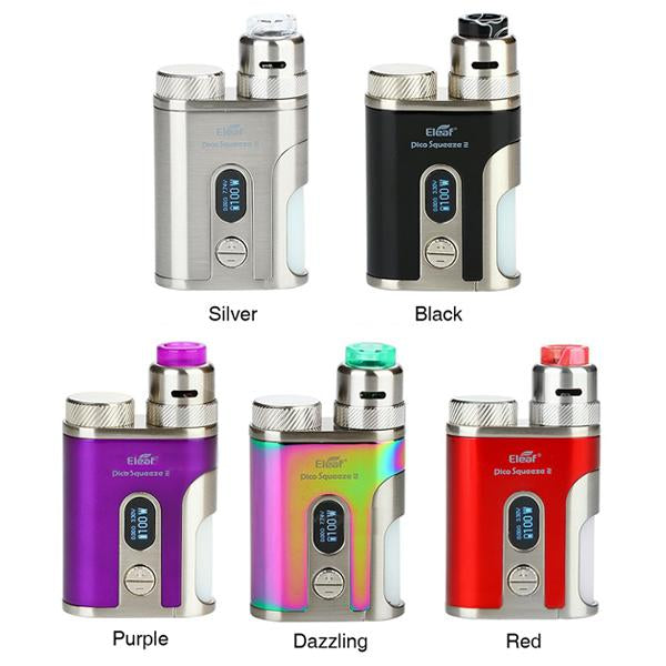KIT SQUONK PICO SQUEEZE 2 100W AVEC CORAL 2 RDA - ELEAF (DAZZLING)