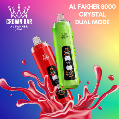 Kit jetable AL Fakher Crown Bar 8000 Crystal Dual Mode