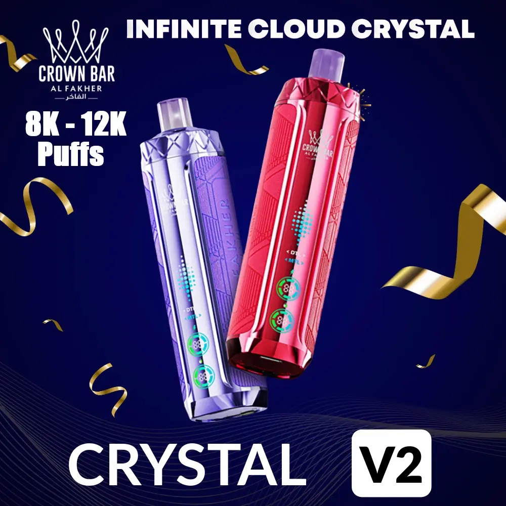 Kit jetable AL Fakher Crown Bar 8000 Crystal V2