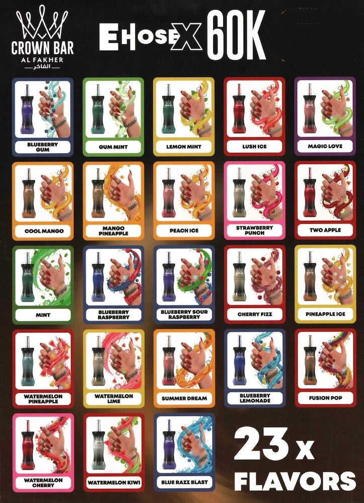 Kit jetable AL Fakher Crown Bar 60K 60000 Puffs E-Hose X Vente Pas Cher | fr.vapormo.com frvapormo Kit jetable AL Fakher Crown Bar 60K 60000 Puffs E-Hose X Vente Pas Cher | fr.vapormo.com frvapormo