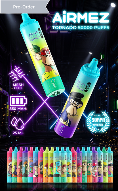 Kit jetable AiRMEZ Tornado 50K Puffs 25ml