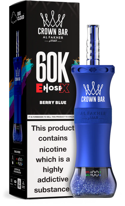 Kit jetable AL Fakher Crown Bar 60K 60000 Puffs E-Hose X