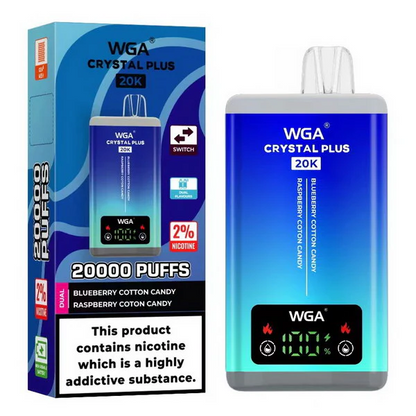 Kit jetable rechargeable WGA Crystal Plus 20000 Puffs 2-in-1