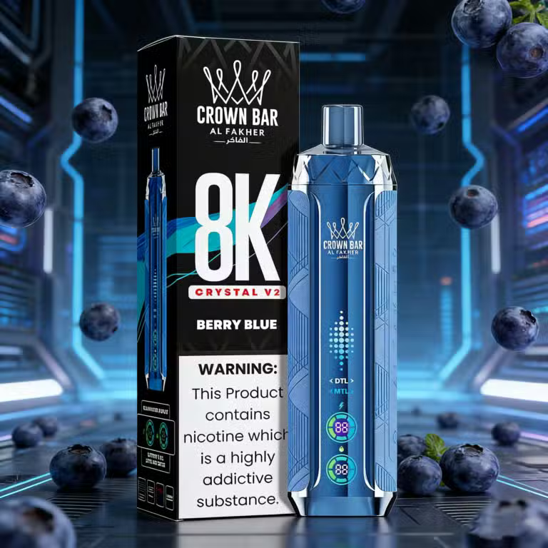 Kit jetable AL Fakher Crown Bar 8000 Crystal V2