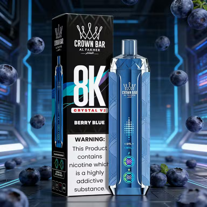 Kit jetable AL Fakher Crown Bar 8000 Crystal V2