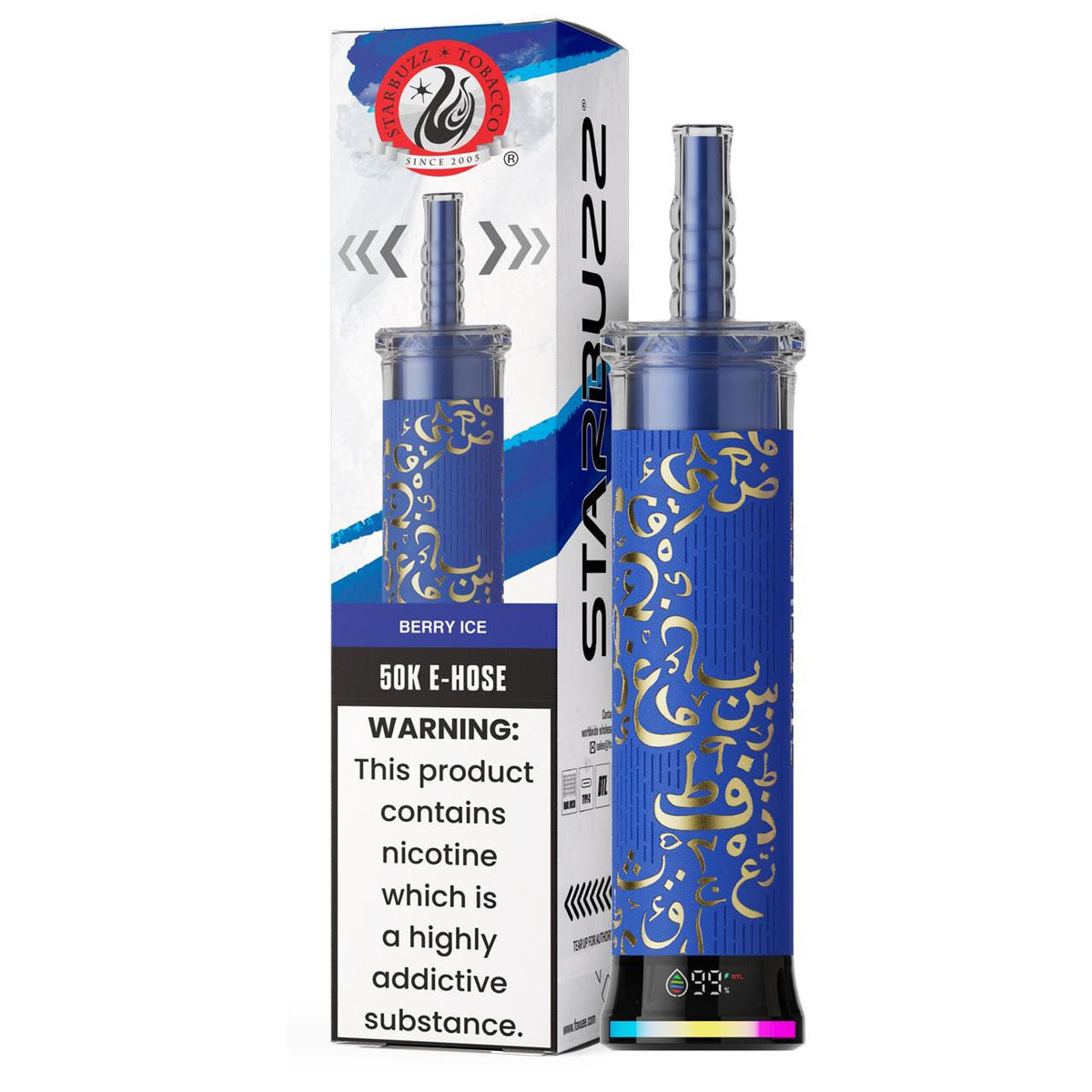 Kit jetable Starbuzz 50K E-Hose 40ml (50000 Puffs)