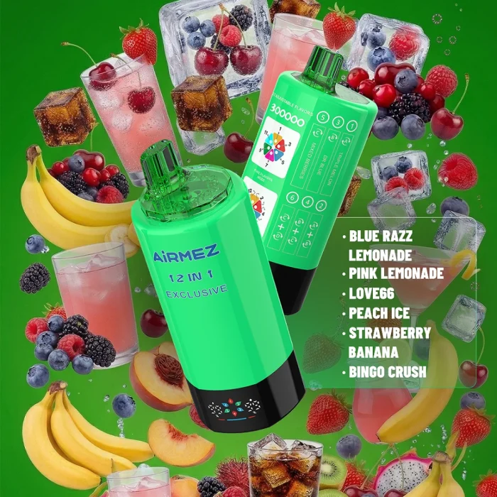 Kit jetable Airmez 12en1 300K 300000 Puffs 90ml