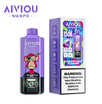 Kit jetable rechargeable WASPE Aiviou 150K 150000 Puffs 6in1