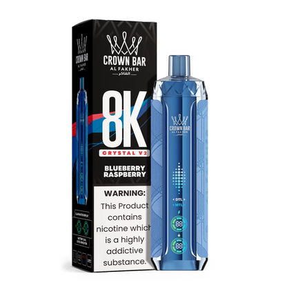 Kit jetable AL Fakher Crown Bar 8000 Crystal V2