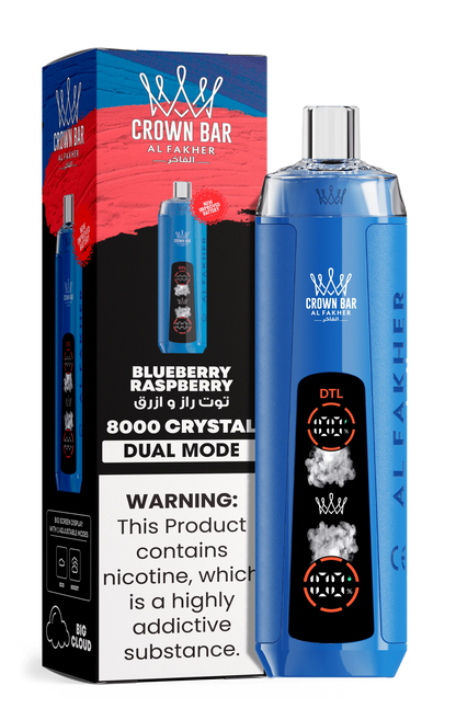 Kit jetable AL Fakher Crown Bar 8000 Crystal Dual Mode