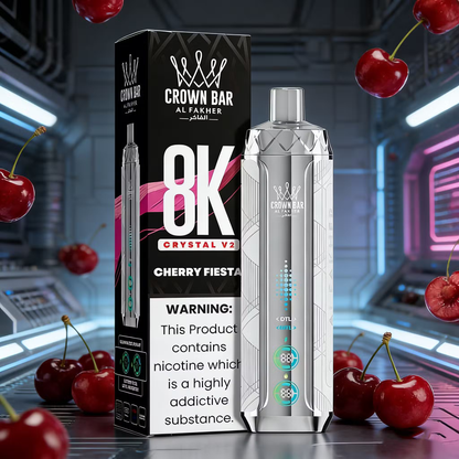 Kit jetable AL Fakher Crown Bar 8000 Crystal V2