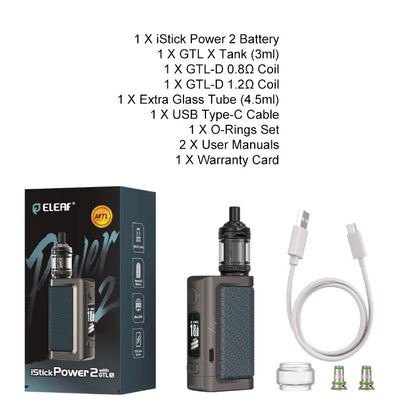 Kit Eleaf iStick Power 2 avec atomiseur GTL X 3ml
