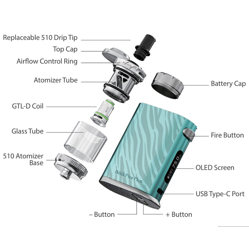 Kit Eleaf iStick Pico Plus avec atomiseur GTL X 3ml