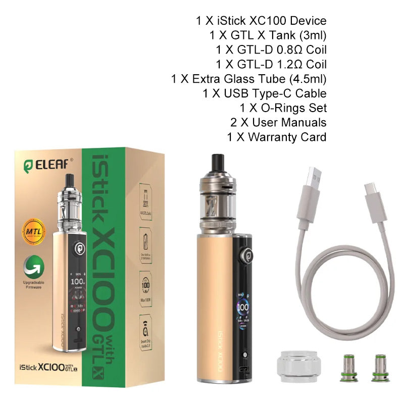 Kit Eleaf iStick XC100 avec atomiseur GTL X 3ml