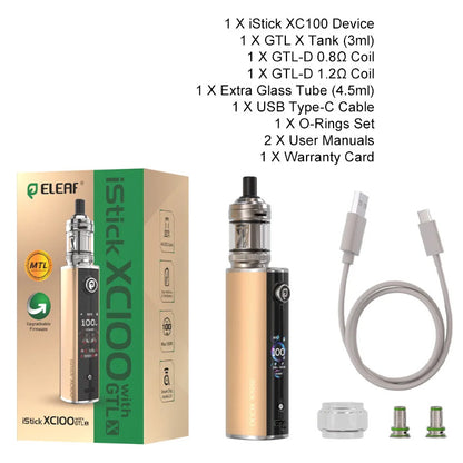 Kit Eleaf iStick XC100 avec atomiseur GTL X 3ml