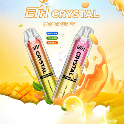 Kit jetable rechargeable ETH Crystal 4000 Puffs