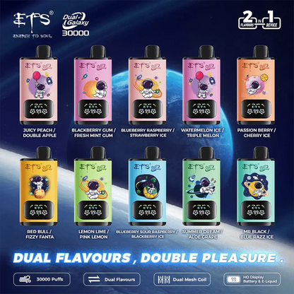 Kit jetable ETS Galaxy 30000 30K Puffs (Double Flavors)
