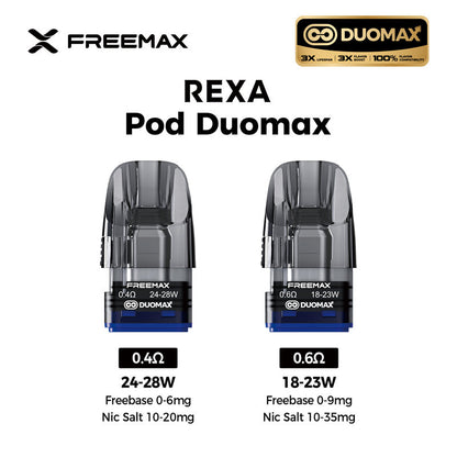 Cartouche de remplacement Freemax Rexa 3ml (3 pièces/paquet)