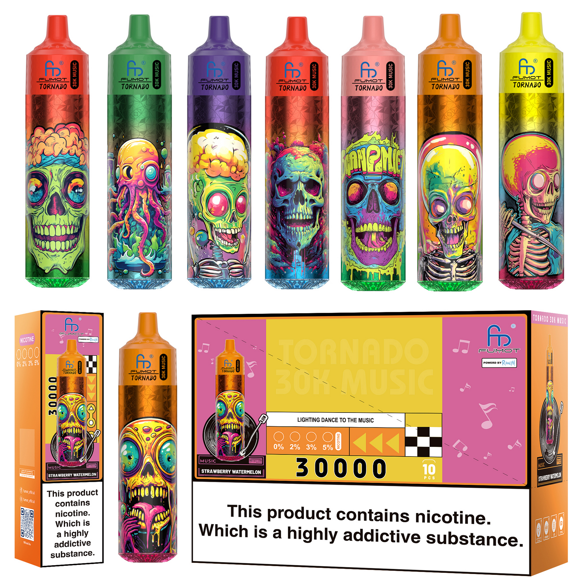 Kit jetable rechargeable Fumot Randm Tornado 30000 Puffs Music Pas Cher | fr.vapormo.com frvapormo Kit jetable rechargeable Fumot Randm Tornado 30000 Puffs Music Pas Cher | fr.vapormo.com frvapormo