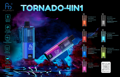 Kit de vape rechargeable TPD remplaçable Fumot Tornado 4in1