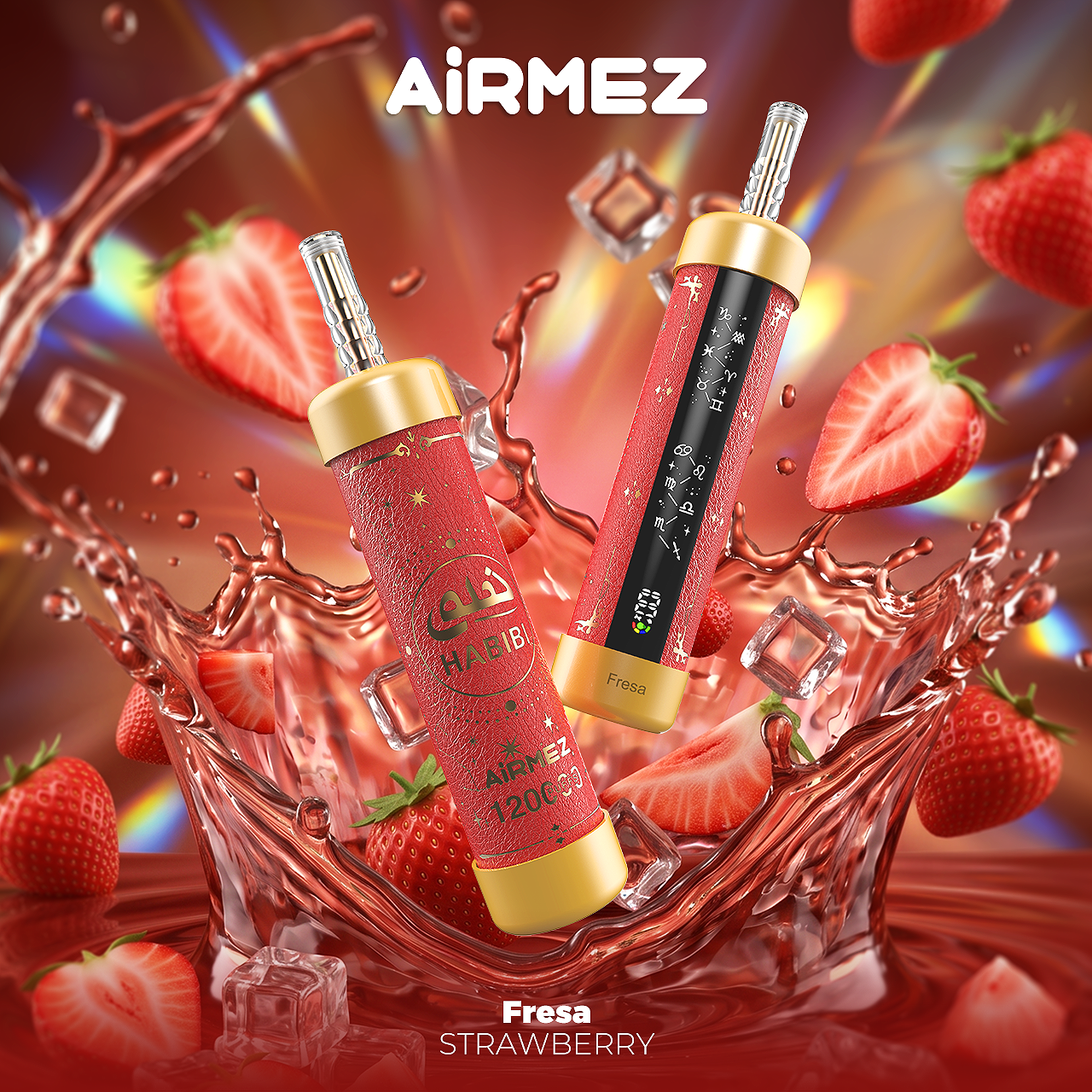 Kit jetable rechargeable Airmez HABIBI 120K 120000 Puffs Shisha Hookah