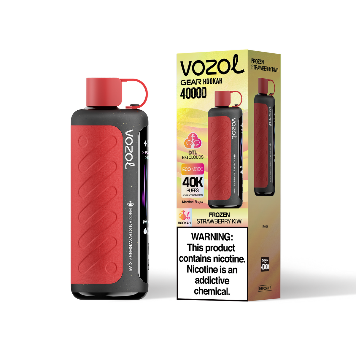 Kit jetable Vozol Gear Hookah 40000 40K Puffs