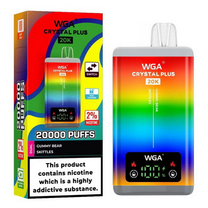 Kit jetable rechargeable WGA Crystal Plus 20000 Puffs 2-in-1