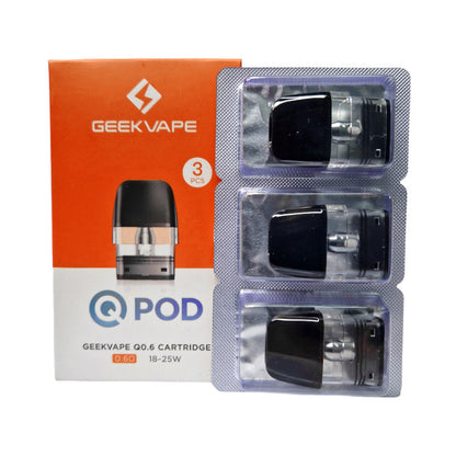 Geekvape Q Cartouche de remplacement pour Sonder Q/ Q Lite,Wenax Q/Mini/ Pro, AQ Kit, Digi-Q, Aegis Hero Q Kit 3ml/2ml 3 pièces/paquet