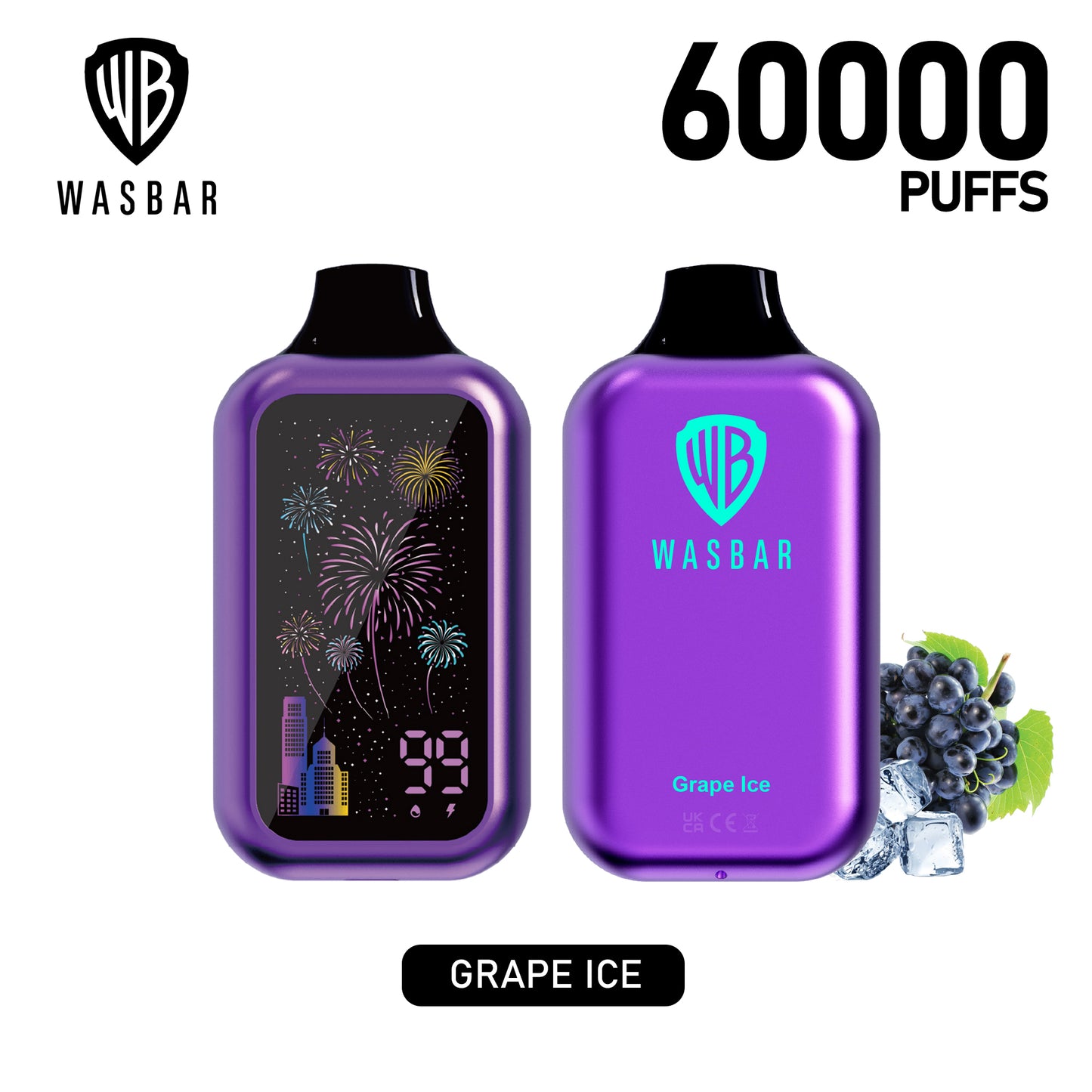 Kit jetable rechargeable WASBAR 60000 60K Puffs