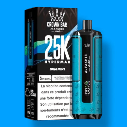 Kit jetable AL Fakher Crown Bar 25K Hypermax (25000 Puffs)