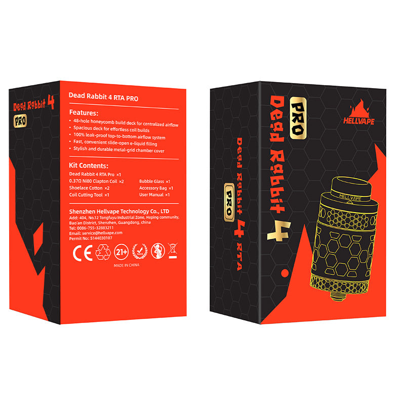 Hellvape Dead Rabbit 4 RTA Pro Atomiseur 5,5 ml