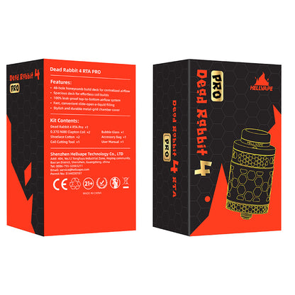 Hellvape Dead Rabbit 4 RTA Pro Atomiseur 5,5 ml