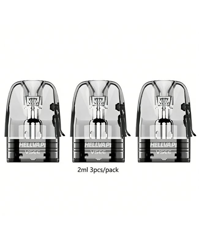 Hellvape Vsee Pod Cartouche 2ml (3 pièces/paquet)