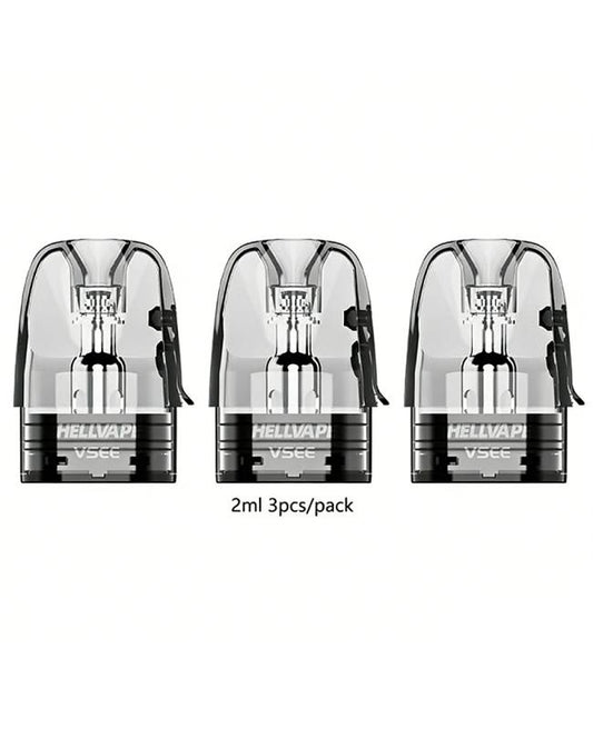 Hellvape Vsee Pod Cartouche 2ml (3 pièces/paquet)