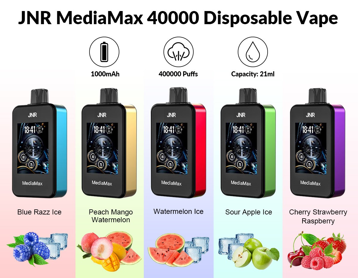 Kit jetable rechargeable JNR MediaMax 40000 21ml