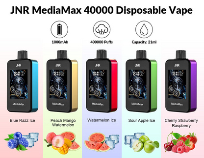 Kit jetable rechargeable JNR MediaMax 40000 21ml