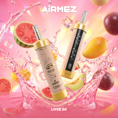 Kit jetable rechargeable Airmez HABIBI 120K 120000 Puffs Shisha Hookah