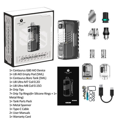 Kit Lost Vape Centaurus G80 80W AIO