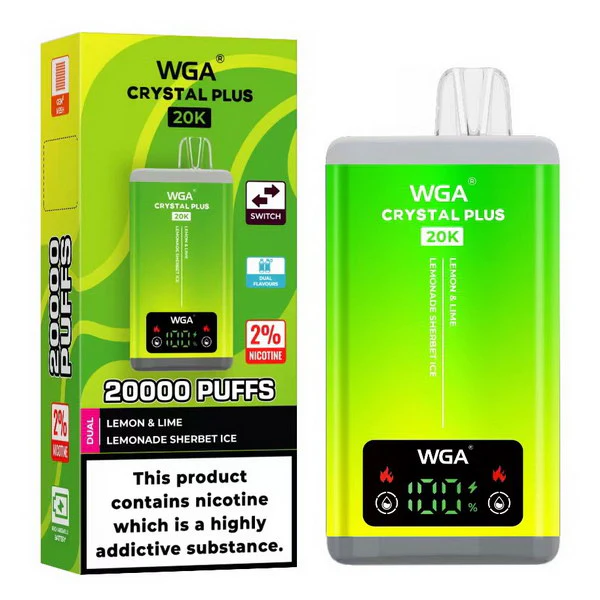 Kit jetable rechargeable WGA Crystal Plus 20000 Puffs 2-in-1