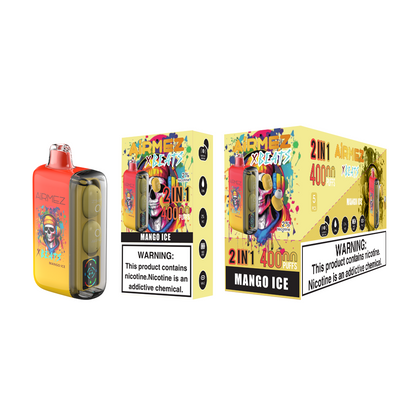 Kit jetable AiRMEZ Xbeats 50000 50K Puffs avec écouteurs TWS